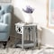 Safavieh Connor Hexagon End Table - Pearl Blue Grey AMH4602C - alternate 4